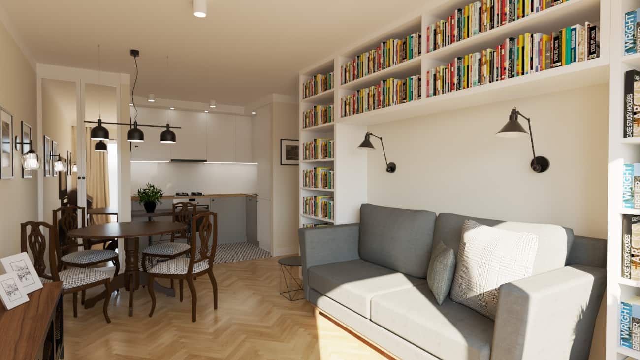 salon z&nbsp;aneksem inspiracje