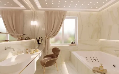 Łazienka elegancki salon