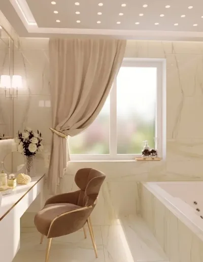 Łazienka elegancki salon